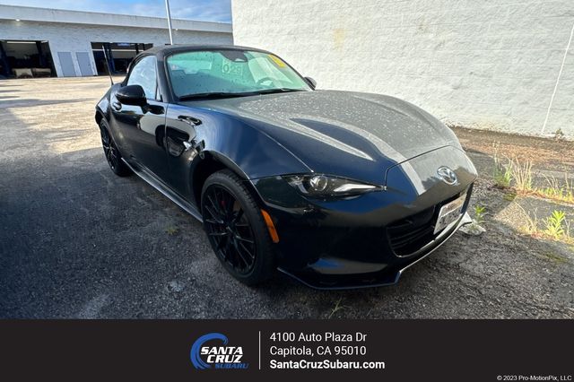 Jet Black Mica 2024 Mazda MX-5 Miata Club RWD Convertible Rear-Wheel Drive 6-Speed Manual