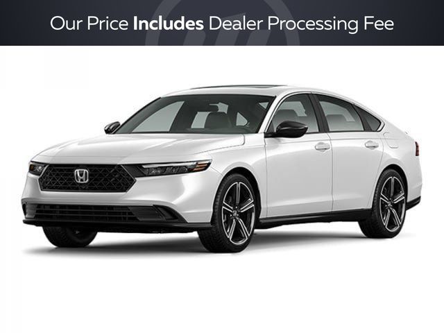Platinum White Pearl 2026 Honda Accord Hybrid Sedan Front-Wheel Drive Continuously Variable Transmission