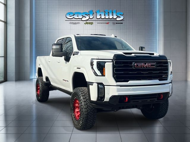 Summit White 2024 GMC Sierra 2500HD AT4 Crew Cab 4WD Pickup Truck Four-Wheel Drive Automatic