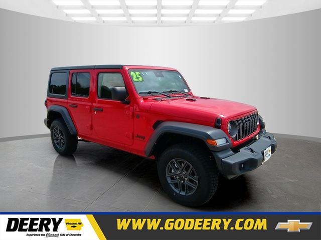 Firecracker Red Clearcoat 2025 Jeep Wrangler SUV / Crossover Four-Wheel Drive 8-Speed Automatic