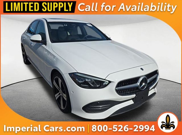 Polar White 2025 Mercedes-Benz C-Class Sedan All-Wheel Drive 9-Speed Automatic