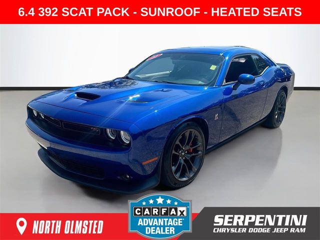 Indigo Blue 2022 Dodge Challenger Coupe Rear-Wheel Drive 8-Speed Automatic