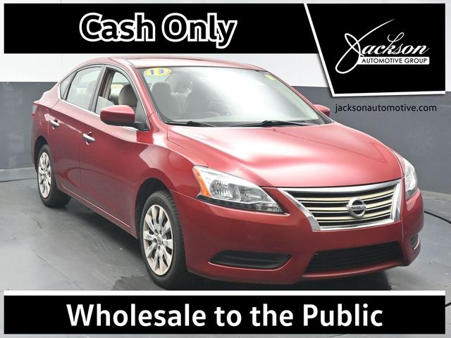 Red Brick 2013 Nissan Sentra SV Sedan Front-Wheel Drive Continuously Variable Transmission