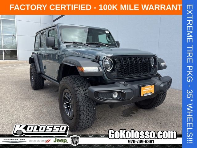 Anvil Clear Coat 2025 Jeep Wrangler SUV / Crossover Four-Wheel Drive 8-Speed Automatic