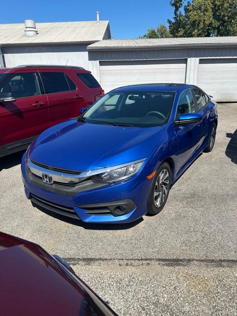 Lunar Silver Metallic 2018 Honda Civic Sedan Front-Wheel Drive Continuously Variable Transmission