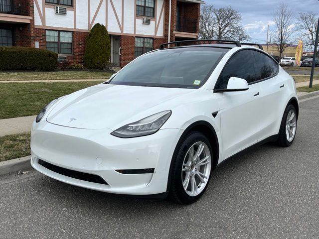 White 2020 Tesla Model Y Long Range AWD SUV / Crossover All-Wheel Drive 1-Speed Automatic