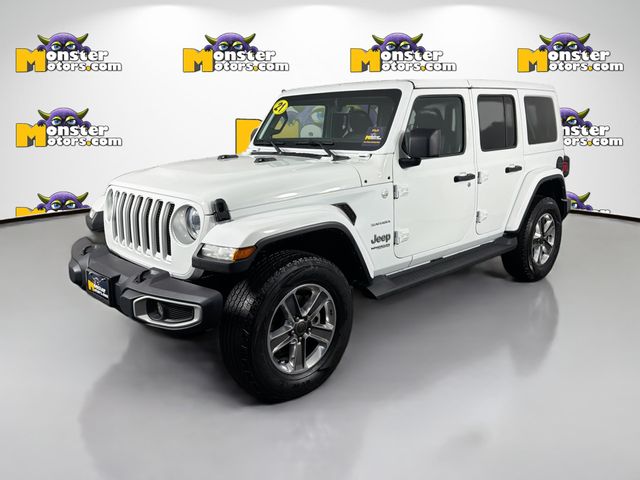 Bright White Clearcoat 2021 Jeep Wrangler Unlimited Sahara 4WD SUV / Crossover Four-Wheel Drive 8-Speed Automatic