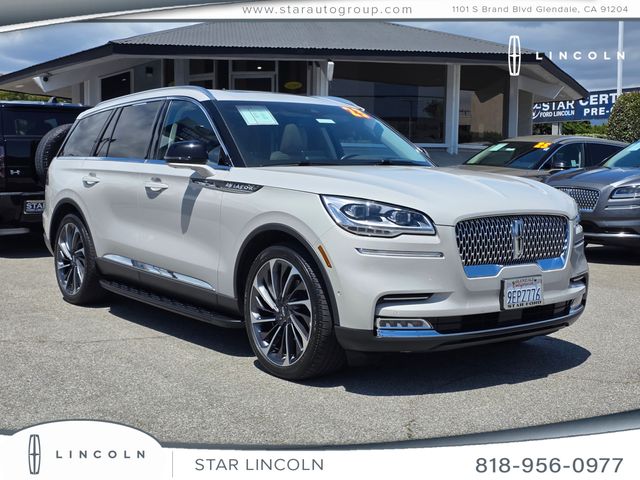 Ceramic Pearl Metallic Tri-Coat 2023 Lincoln Aviator Reserve RWD SUV / Crossover Rear-Wheel Drive Automatic
