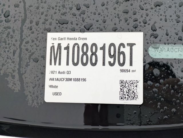 2021 Audi Q3 Premium White at DeMontrond Mazda