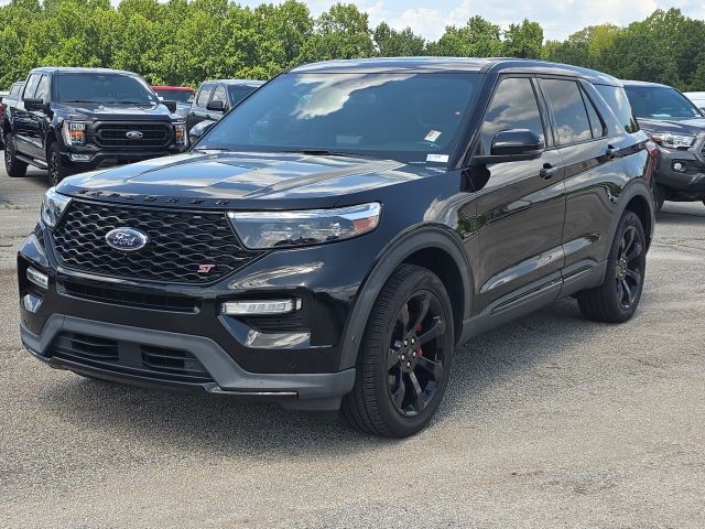 Black Metallic 2022 Ford Explorer SUV / Crossover All-Wheel Drive Automatic
