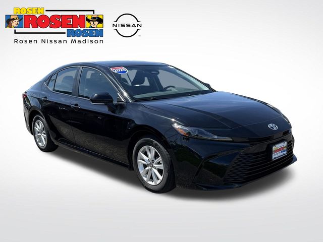 Midnight Black Metallic 2025 Toyota Camry LE FWD Sedan Front-Wheel Drive Continuously Variable Transmission