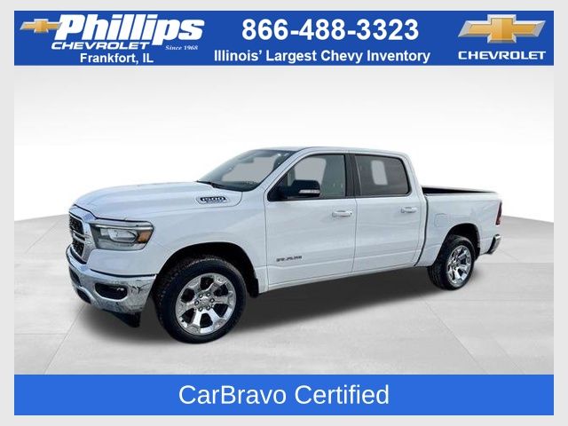 Bright White Clearcoat 2022 RAM 1500 Big Horn Crew Cab 4WD Pickup Truck Four-Wheel Drive 8-Speed Automatic