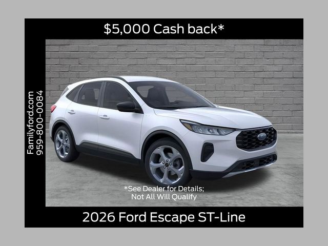 Space Silver Metallic 2026 Ford Escape SUV / Crossover All-Wheel Drive 8-Speed Automatic
