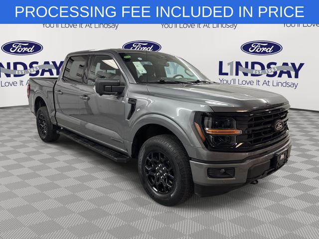 Gray Metallic 2024 Ford F-150 XLT SuperCrew 4WD Pickup Truck Four-Wheel Drive Automatic