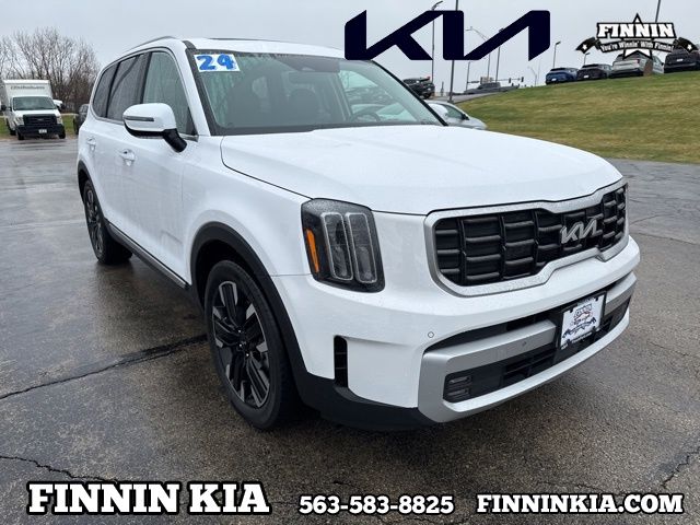 Glacial White Pearl 2024 Kia Telluride SX-Prestige AWD SUV / Crossover All-Wheel Drive 8-Speed Automatic