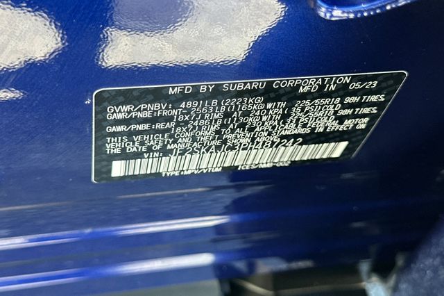 Certified Used 2023 Blue Subaru Sport image 36