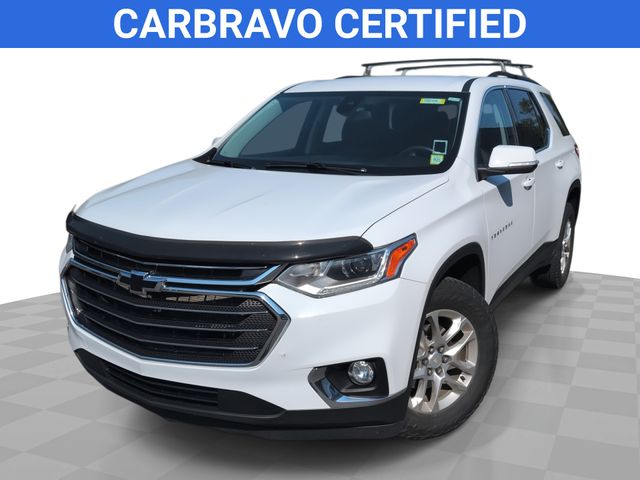 Summit White 2021 Chevrolet Traverse SUV / Crossover Four-Wheel Drive 9-Speed Automatic