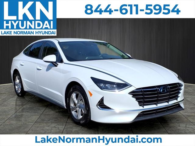 Quartz White 2020 Hyundai Sonata Sedan Front-Wheel Drive 8-Speed Automatic Overdrive