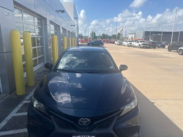 2021 Toyota Camry SE Blue at DeMontrond Gulf Freeway