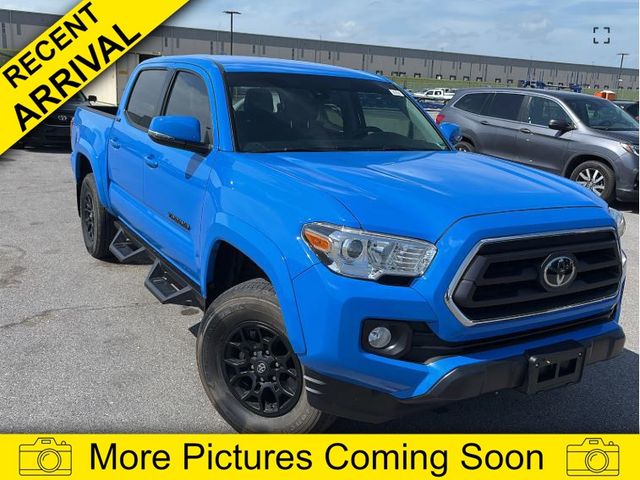Blue 2020 Toyota Tacoma Pickup Truck Four-Wheel Drive 6-Speed Automatic