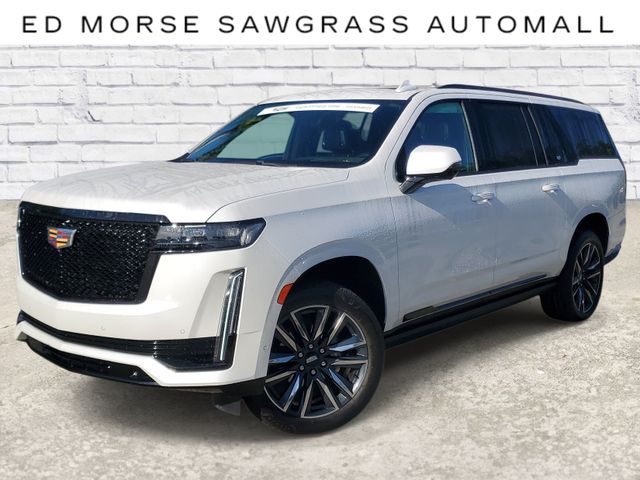 Crystal White Tricoat 2023 Cadillac Escalade ESV SUV / Crossover Four-Wheel Drive Automatic