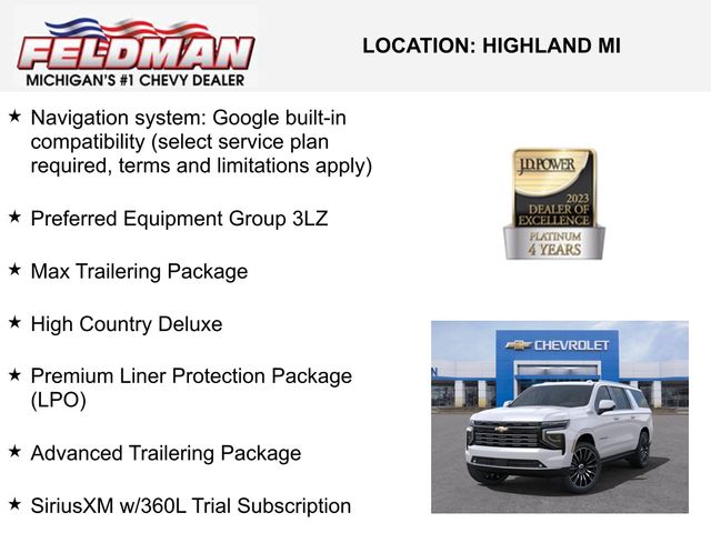 New 2025 Chevrolet Suburban For Sale in Livonia, MI