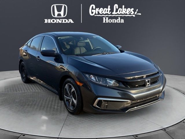 Cosmic Blue Metallic 2020 Honda Civic LX Sedan FWD Sedan Front-Wheel Drive Continuously Variable Transmission