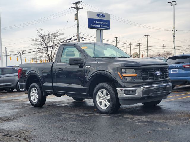 Black Metallic 2024 Ford F-150 XL Regular Cab 4WD Pickup Truck Four-Wheel Drive Automatic