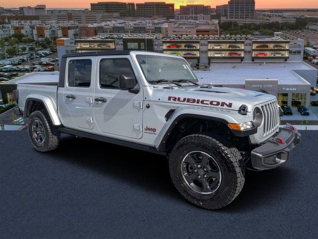 Silver 2023 Jeep Gladiator Pickup Truck Four-Wheel Drive 8-Speed Automatic