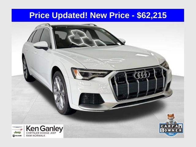 Glacier White Metallic 2025 Audi A6 Allroad Wagon All-Wheel Drive 7-Speed Automatic
