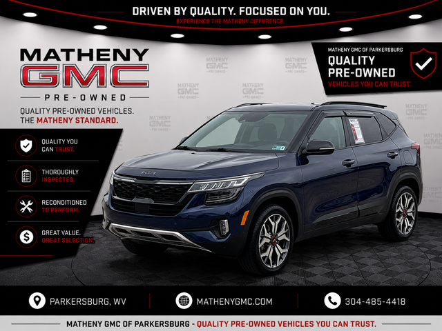 Dark Ocean Blue/Black Roof 2023 Kia Seltos SUV / Crossover All-Wheel Drive 7-Speed Automatic