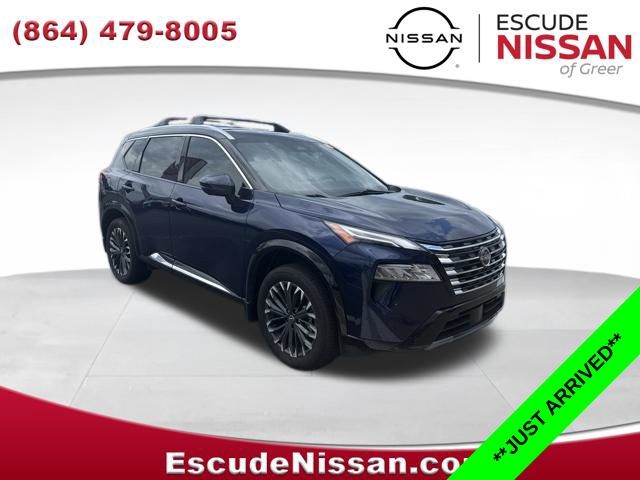 Deep Ocean Blue Pearl 2025 Nissan Rogue Platinum AWD SUV / Crossover All-Wheel Drive Continuously Variable Transmission