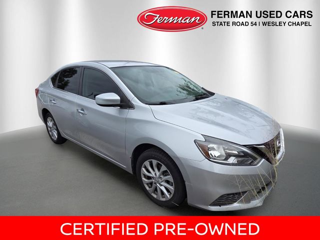Brilliant Silver Metallic 2019 Nissan Sentra SV FWD Sedan Front-Wheel Drive Continuously Variable Transmission