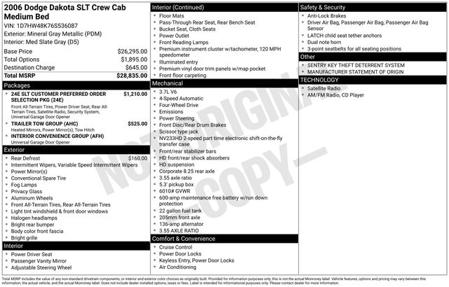 2006 Dodge Dakota SLT