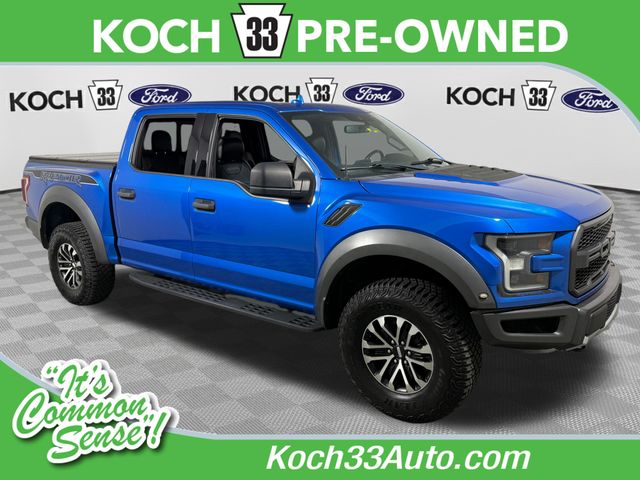 Blue Metallic 2019 Ford F-150 Raptor SuperCrew 4WD Pickup Truck Four-Wheel Drive Automatic
