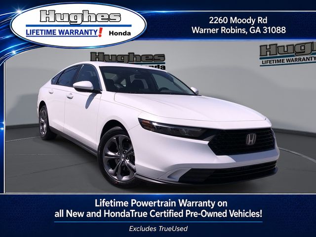 White 2024 Honda Accord Sedan Front-Wheel Drive Continuously Variable Transmission