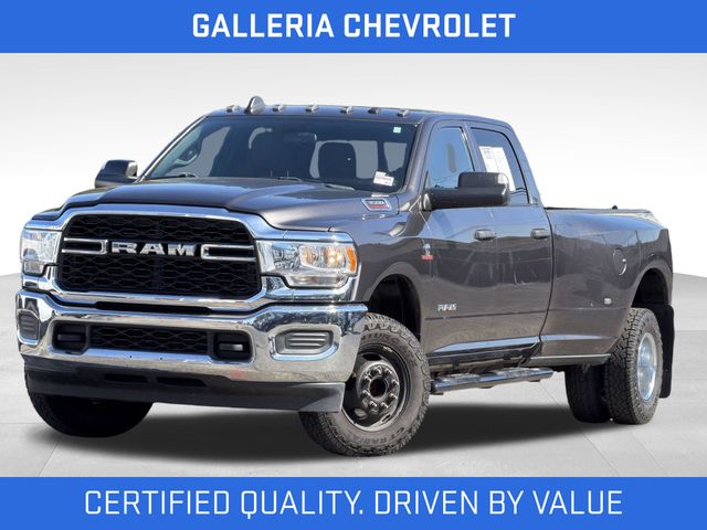 Gray (Granite Crystal Metallic Clearcoat) 2021 RAM 3500 Tradesman Crew Cab LB DRW 4WD Pickup Truck Four-Wheel Drive 6-Speed Automatic