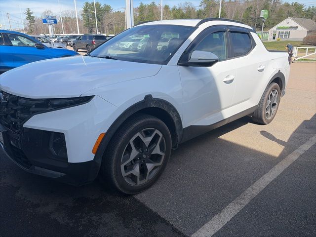 Ice White 2022 Hyundai Santa Cruz Limited Crew Cab AWD Pickup Truck All-Wheel Drive Automatic
