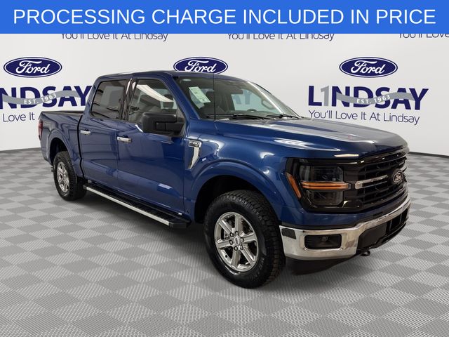 Blue Metallic 2025 Ford F-150 Pickup Truck Four-Wheel Drive Automatic