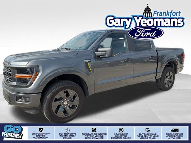 Carbonized Gray Metallic 2025 Ford F-150 STX 4dr SuperCrew 4WD Pickup Truck Four-Wheel Drive Automatic