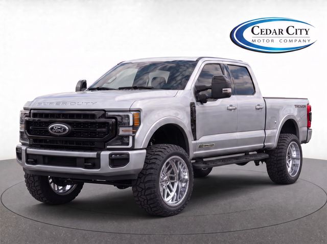 Silver Metallic 2021 Ford F-250 Super Duty Pickup Truck Four-Wheel Drive Automatic