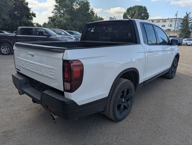 2025 White Honda Ridgeline Black Edition AWD Truck