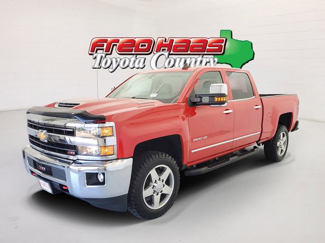 Red Hot 2019 Chevrolet Silverado 2500HD LTZ Crew Cab 4WD Pickup Truck Four-Wheel Drive 6-Speed Automatic