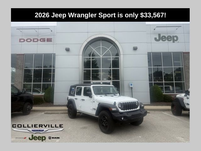 Bright White Clearcoat 2026 Jeep Wrangler SUV / Crossover Four-Wheel Drive 8-Speed Automatic