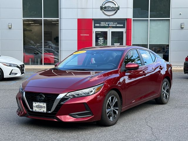Red (Scarlet Ember Tintcoat) 2023 Nissan Sentra Sedan Front-Wheel Drive Continuously Variable Transmission