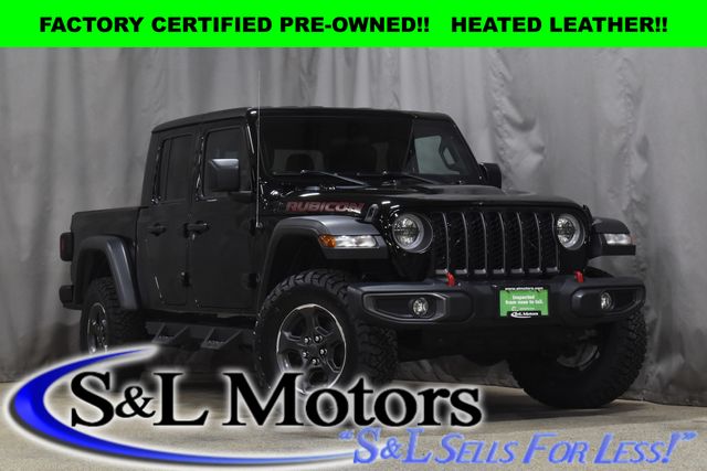 Black Clearcoat 2020 Jeep Gladiator Rubicon Crew Cab 4WD Pickup Truck Four-Wheel Drive 8-Speed Automatic