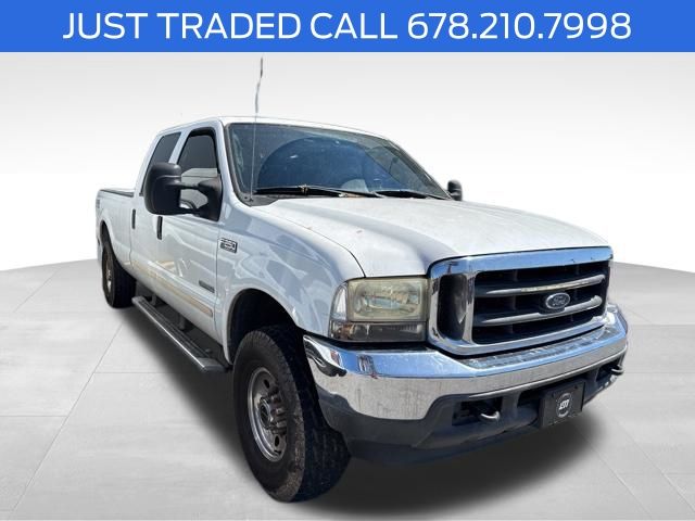 Oxford White Clearcoat 2004 Ford F-250 Super Duty XLT Crew Cab 4WD Pickup Truck Four-Wheel Drive 5-Speed Automatic Overdrive