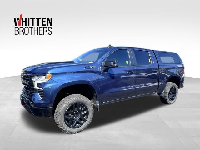 Blue Metallic 2022 Chevrolet Silverado 1500 Pickup Truck Four-Wheel Drive Automatic