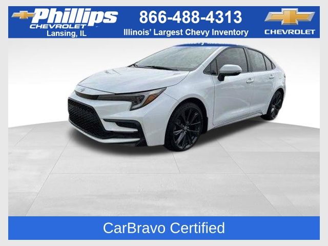 White (Wind Chill Pearl) 2024 Toyota Corolla XSE FWD Sedan Front-Wheel Drive Continuously Variable Transmission
