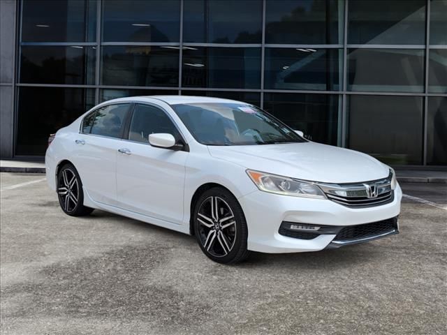 White 2016 Honda Accord Sedan Front-Wheel Drive Continuously Variable Transmission